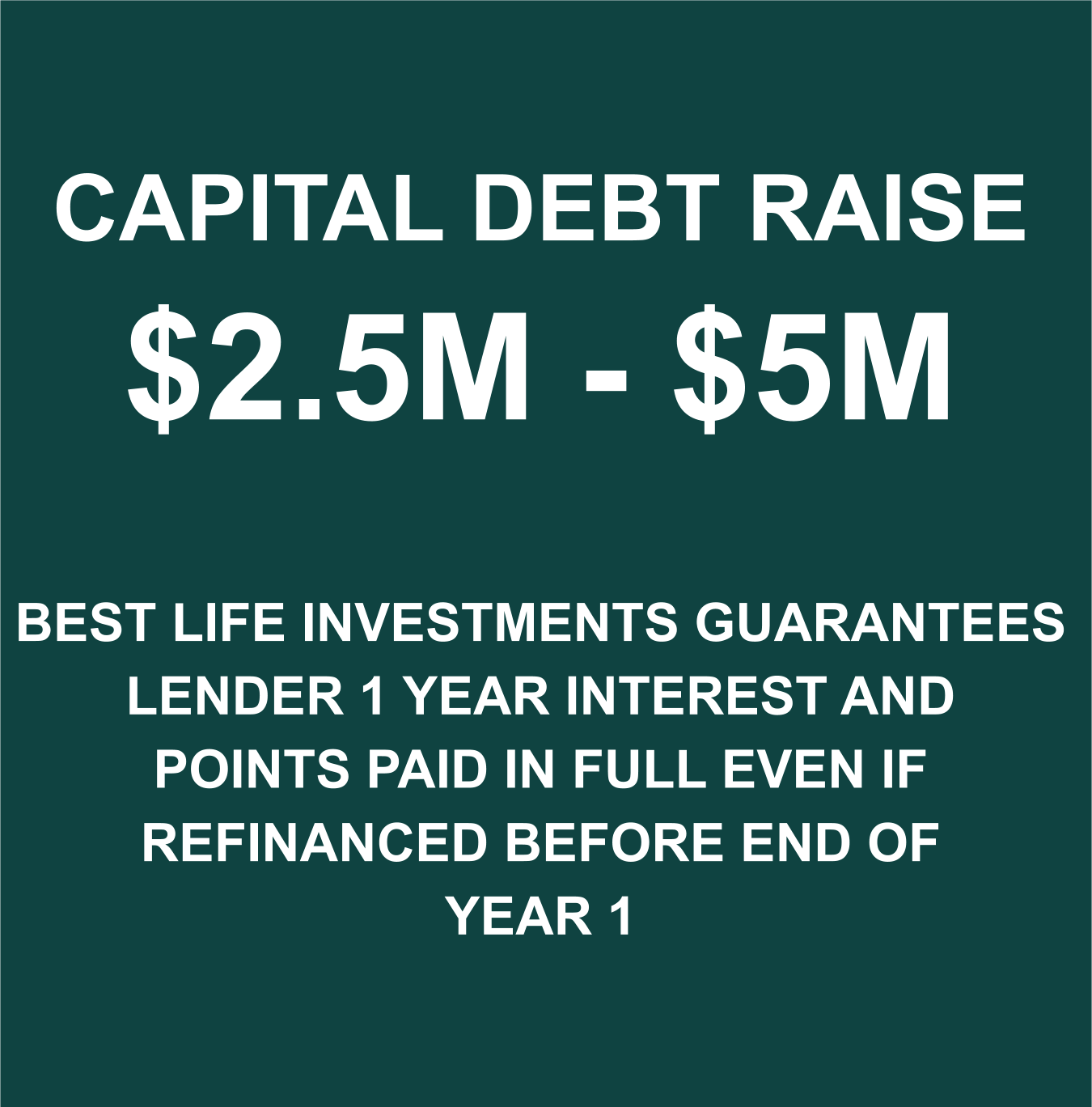 Capital Debt Raise